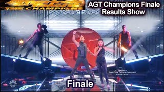 Brian Justin Crum Cristina Ramos Deadly Games “Show Must Go On” | Champions Finale Results AGT