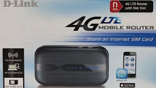 Mobile Router Dlink DWR-932C 4G LTE Unboxing