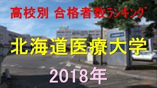 北海道医療大学 高校別合格者数ランキング 2018年【グラフでわかる】