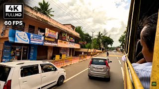 State Highway 8, Kerala 🔥 Part 1 🔥 Punalur - Muvattupuzha Highway 🔥 #KSRTC Ride 🔥 4K - 60 FPS