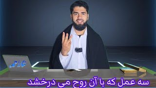 سه عمل که با انجام دادن آن روح انسان می درخشد #عمل #مسلمان #اعمال #شایسته