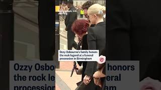 Ozzy Osbourne's family honors the rock legend at a funeral procession in Birmingham