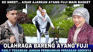 So Sweet, Aisar Ajarkan Ayang Fuji Main Basket, Aisar Olahraga Bareng Ayang Fuji !!!