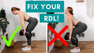 HOW TO DEADLIFT WITH DUMBBELLS / Fix Your RDL Form