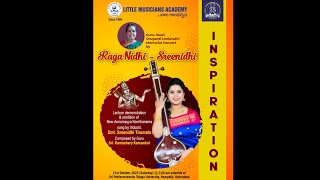 Little Musicians Academy | Oruganti Leelavathi Memorial Concert by Raga Nidhi - Sreenidhi | LIVE