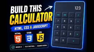Build a Modern Calculator with HTML, CSS & JavaScript