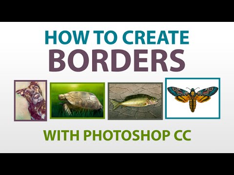 How To Add A BORDER To An Image With Photoshop - YouTube