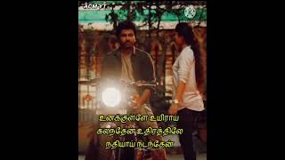 உன் பெயரை மணலில் வரைந்தேன் அலை தீண்ட நானும் கரைந்தேன் உனக்குள்ளே உயிராய் கலந்தேன்