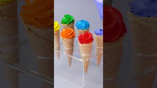 Best Rainbow Ice Cream Cone Hacks #Shorts
