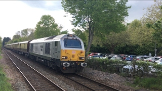 DB 67029 TnT 67006 On 'The Belmond British Pullman' Passes Bradford on Avon 26/04/17