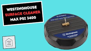 Westinghouse Universal 15” Pressure Washer Surface Cleaner Attachment - 3400 Max PSI, 1/4”