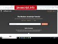 Introduction to javascript.info The Modern JavaScript Tutorial
