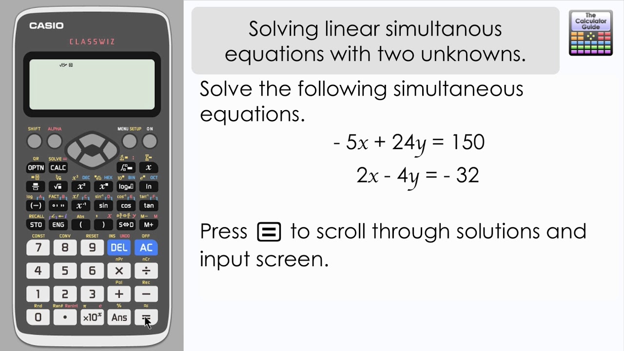 Two Step Linear Equations Calculator