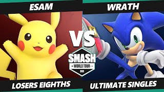 SWT NA East RF Top 8 - ESAM (Pikachu) Vs. Wrath (Sonic) Smash Ultimate Tournament