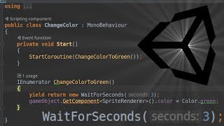 How to run code after a delay in Unity (with coroutines)