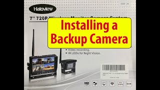 Haloview MC7108 backup camera install