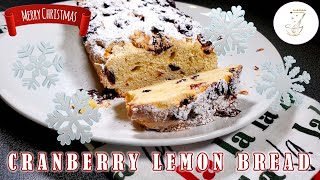 Cranberry Lemon Bread Recipe 🎅🎄 | Ciasto Żurawinowe | #wigilia #ciastonaświęta  #ciasto