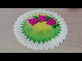 15 top beautiful ganesh rangoli ଏତେ ସହଜ rangoli ଆପଣ ବି କରି ପାରିବେ satisfying video