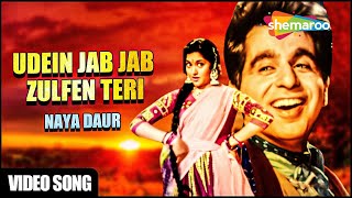 Udein Jab Jab Zulfen Teri | Naya Daur (1957) | Dilip Kumar | Vyjayantimala | Asha Bhosle | Hit Songs