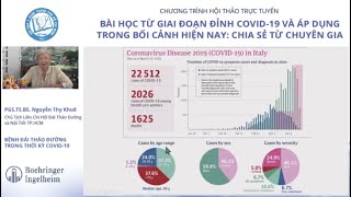 BỆNH ĐÁI THÁO ĐƯỜNG TRONG THỜI KỲ COVID-19 | PGS. TS. BS. Nguyễn Thy Khuê