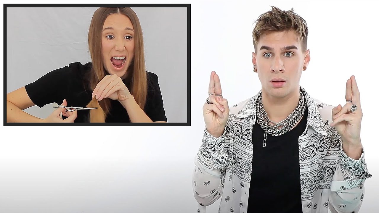 Hairdresser Reacts To Girls Following My Diy Haircut Tutorial Ny