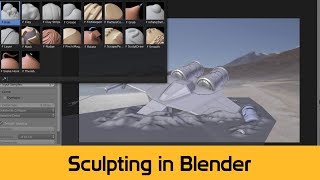 Blender modeling - Sculpting a ground