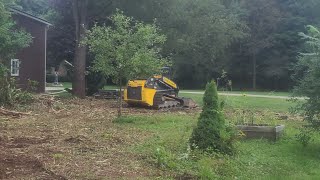 land clearing with the New Holland C232 skidsteer and the wildkat extreme brush cutter