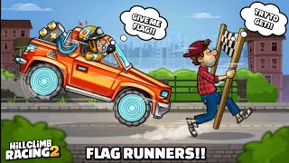 CATCH THE FLAG!!🏁 NEW EVENT "FLAG RUNNERS" Gameplay - Hill Climb Racing 2