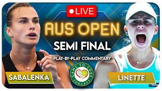 SABALENKA vs LINETTE | Australian Open 2023 Semi Final | LIVE Tennis Play-by-Play Stream