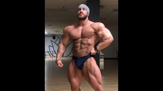 Muscle god Antoine Vaillant (Canada) sesually posing in well filled briefs