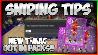 SNIPING TIPS NBA2K18 - NEW PACKS AMYTHEST T-MAC!!