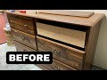 Extreme Furniture Makeover Using Silk Mineral Paint by Dixie Belle | All In One Paint | Dresser Flip