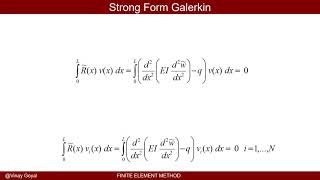 Finite Element Method: Lecture 5A - Strong Form Galerkin