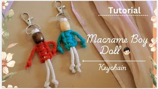 DIY Macrame Boy Doll - How To Make a Boy Doll With Macrame 👦🏻@Knotwithpriyanshi554