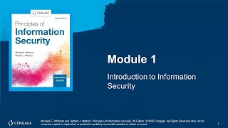 Module 1 Introduction to Information Security