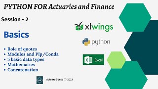 Python for Actuaries - 02 - Basics