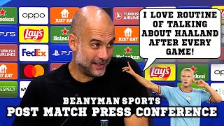 'I love ROUTINE of talking about Haaland after every game!' | Sevilla 0-4 Man City | Pep Guardiola