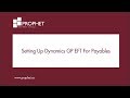 Setting Up Dynamics GP EFT For Payables