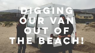 DIGGING our Van Out out of the Beach