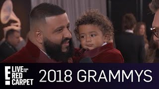 DJ Khaled Brings His Son Asahd to the 2018 Grammy Awards | E! Red Carpet & Award
