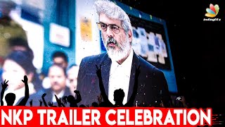 Ner Konda Paarvai Trailer Celebration by Ajith Fans at Vetri Theater | Director H Vinoth