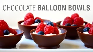 How to Make Chocolate Balloon Bowls