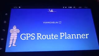 2DIN autoradio android - testing ViaMichelin GPS Route Planner