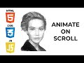 Animation on scroll using HTML CSS JS & WebGL