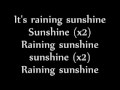 Raining Sunshine; By:Miranda Cosgrove (LYRICS ON SCREEN) New!