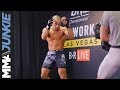 Eddie Alvarez works out for fans and media at ONE CHAMPIONSHIP open workout in Las Vegas