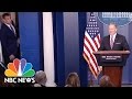 Patriots Star Rob Gronkowski Crashes The White House Briefing | NBC News