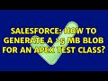 Salesforce: How to generate a ＞5 MB blob for an Apex test class?