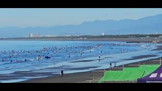 ２０２３年９月１０日（日）江ノ島～鵠沼海岸：晴れてますが雲も多いです。風は弱めで波はすねくらい。