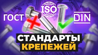 Стандарты DIN, ISO и ГОСТ - в чем разница? Соответствие стандартов DIN, ISO и ГОСТ крепежных изделий